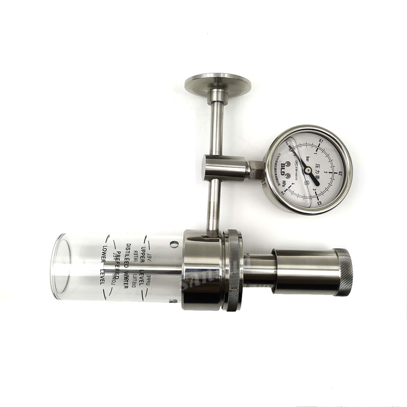 Válvula de spunds de 1,5 TC com medidor de pressão de diafragma