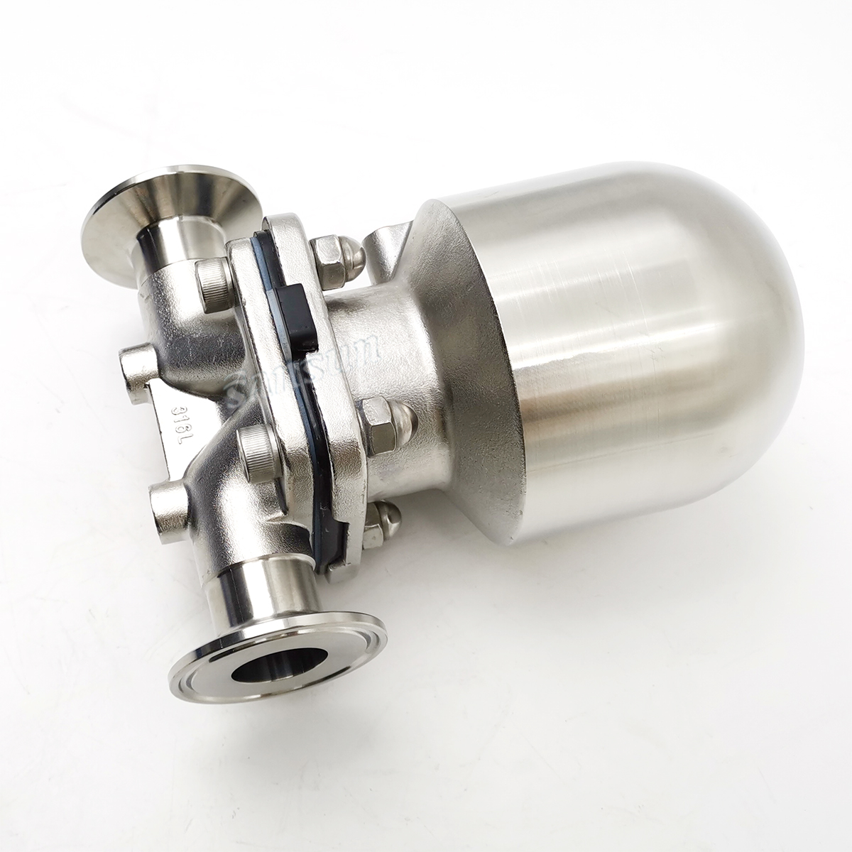 Mini válvula de diafragma pneumática sanitária com vedação de silicone Preço de fábrica